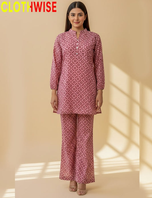 Elanora β Printed Cotton Co-ord Set by Clothwise