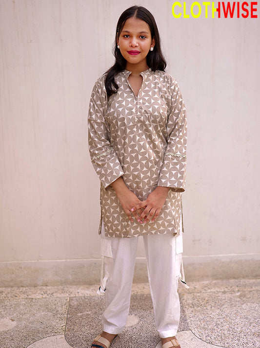 Trooper Co-ord Set | Printed Cotton Shirt & Cargo Trouser with Pockets