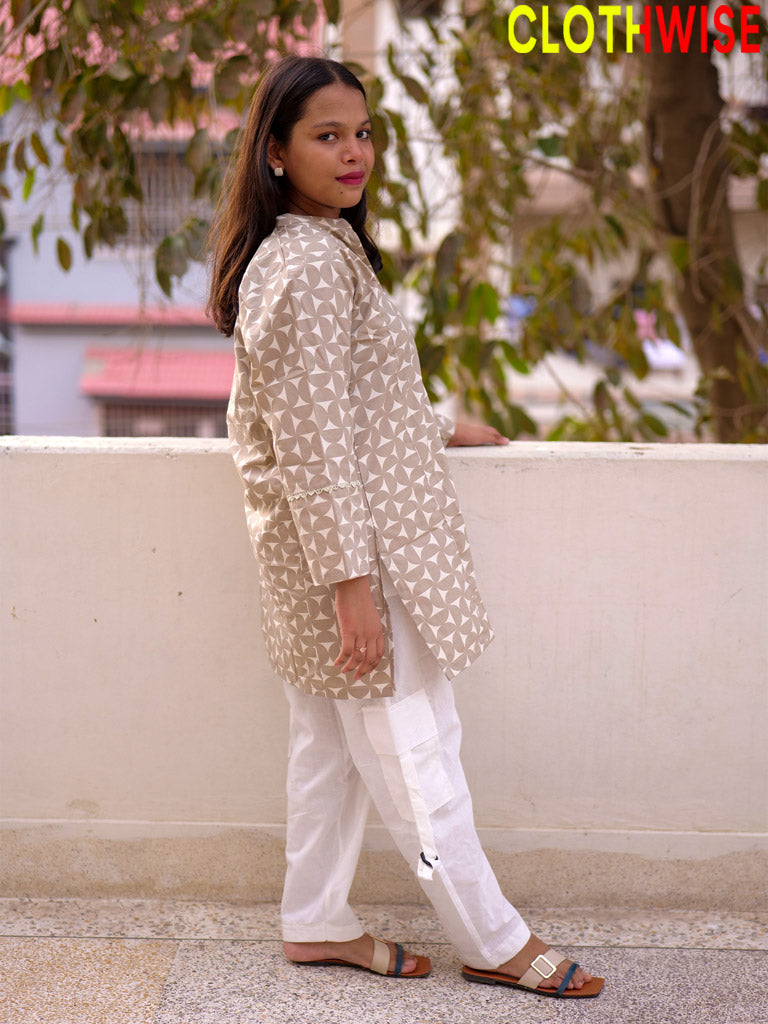Trooper Co-ord Set | Printed Cotton Shirt & Cargo Trouser with Pockets