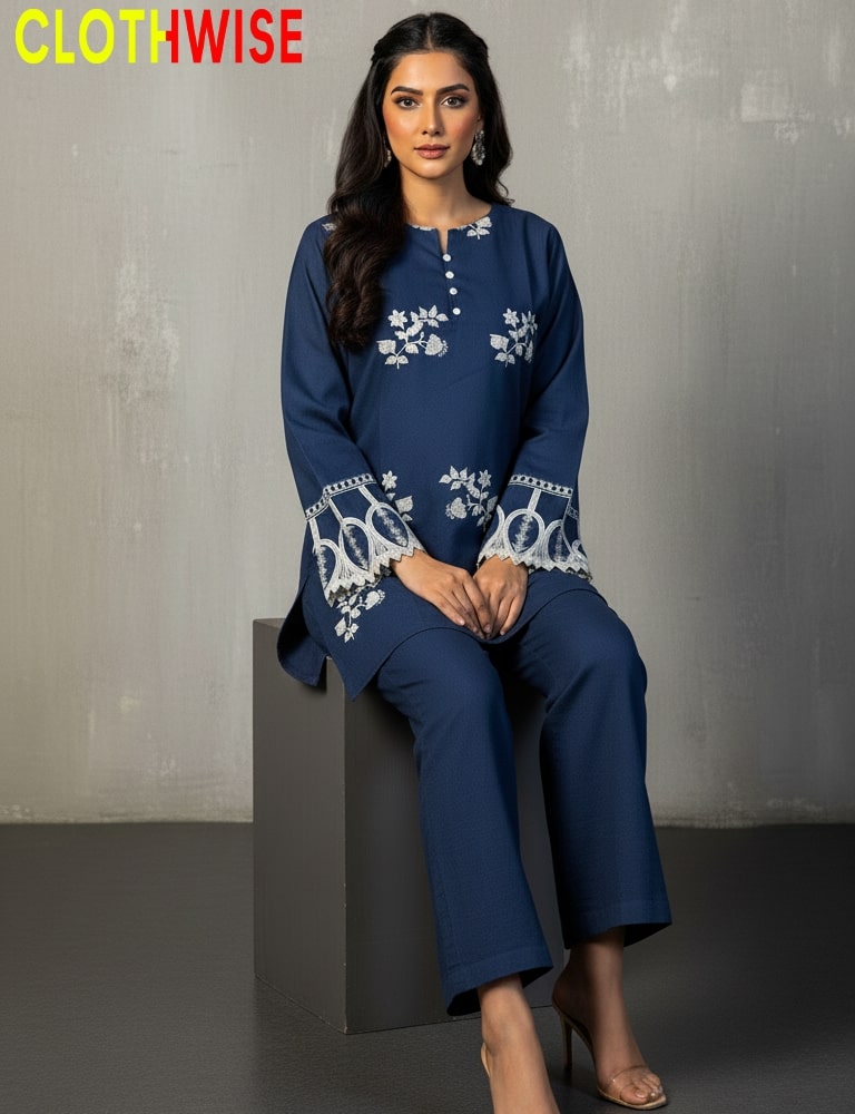 womens wearin co-ord set embroidered