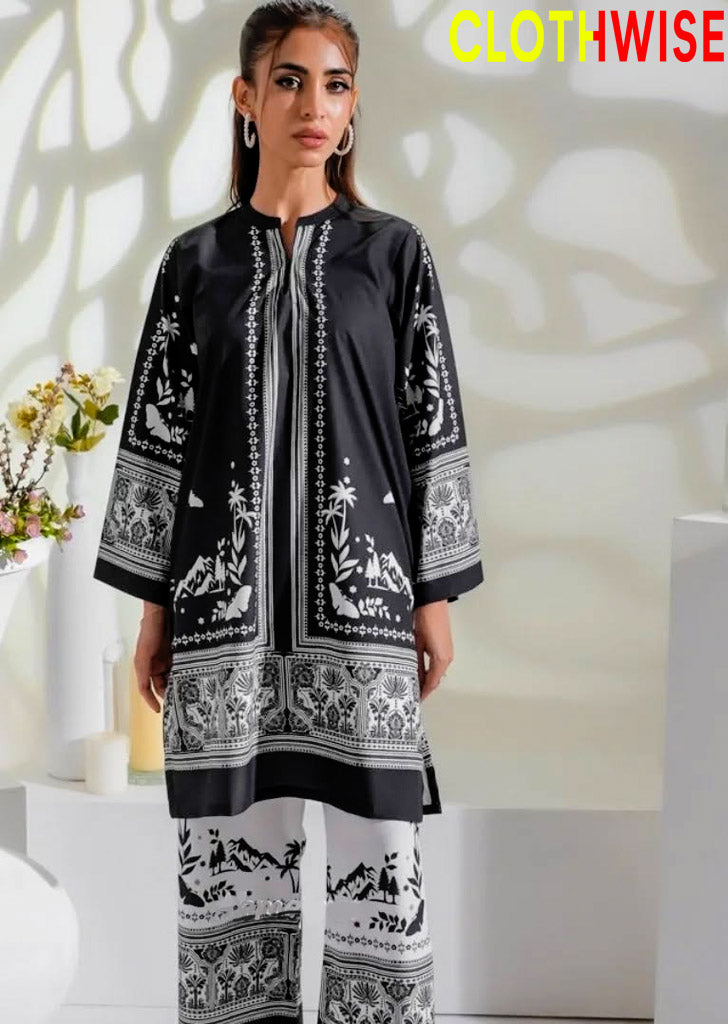Saiyaara – Printed Slub Lawn Co-ord Set