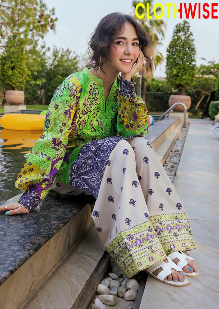 Saiyaara – Printed Slub Lawn Co-ord Set