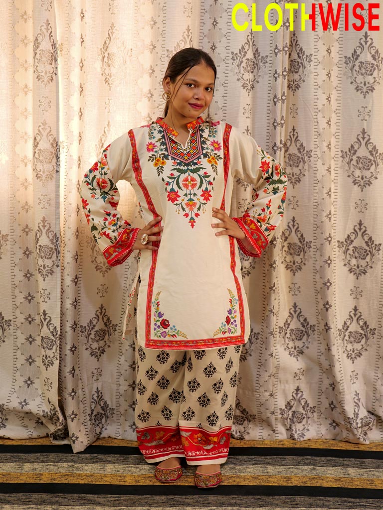 Saiyaara – Printed Slub Lawn Co-ord Set
