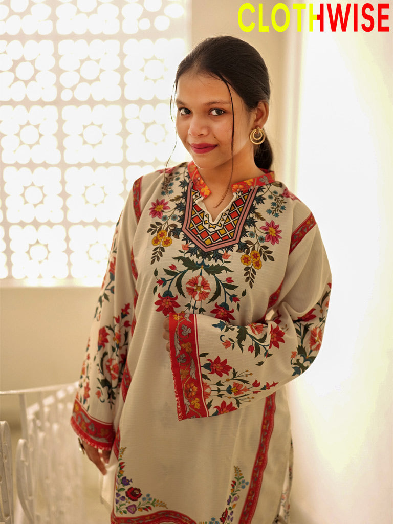 Saiyaara – Printed Slub Lawn Co-ord Set