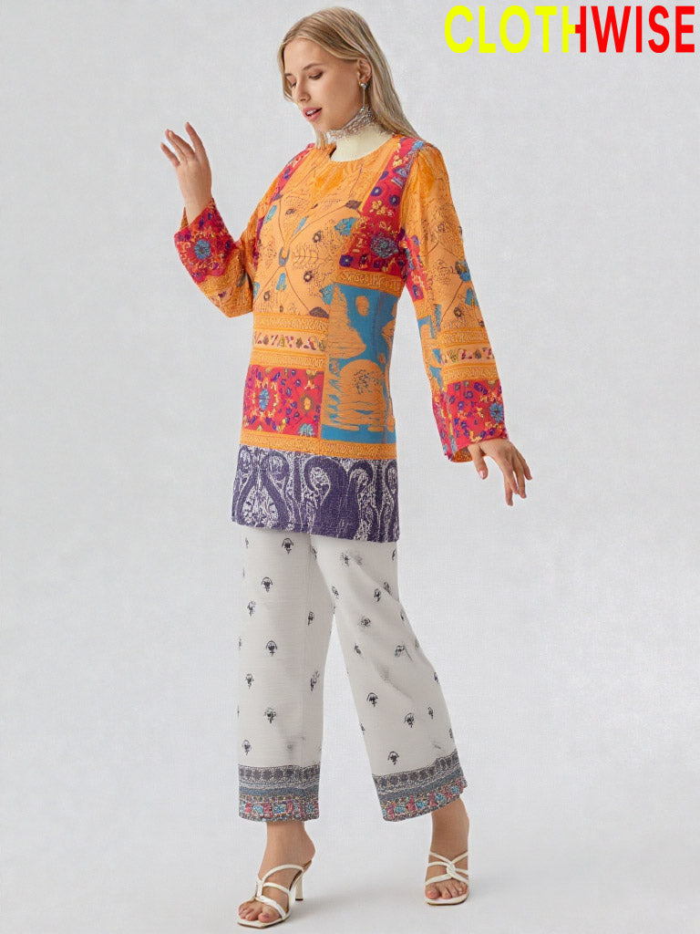Saiyaara – Printed Slub Lawn Co-ord Set