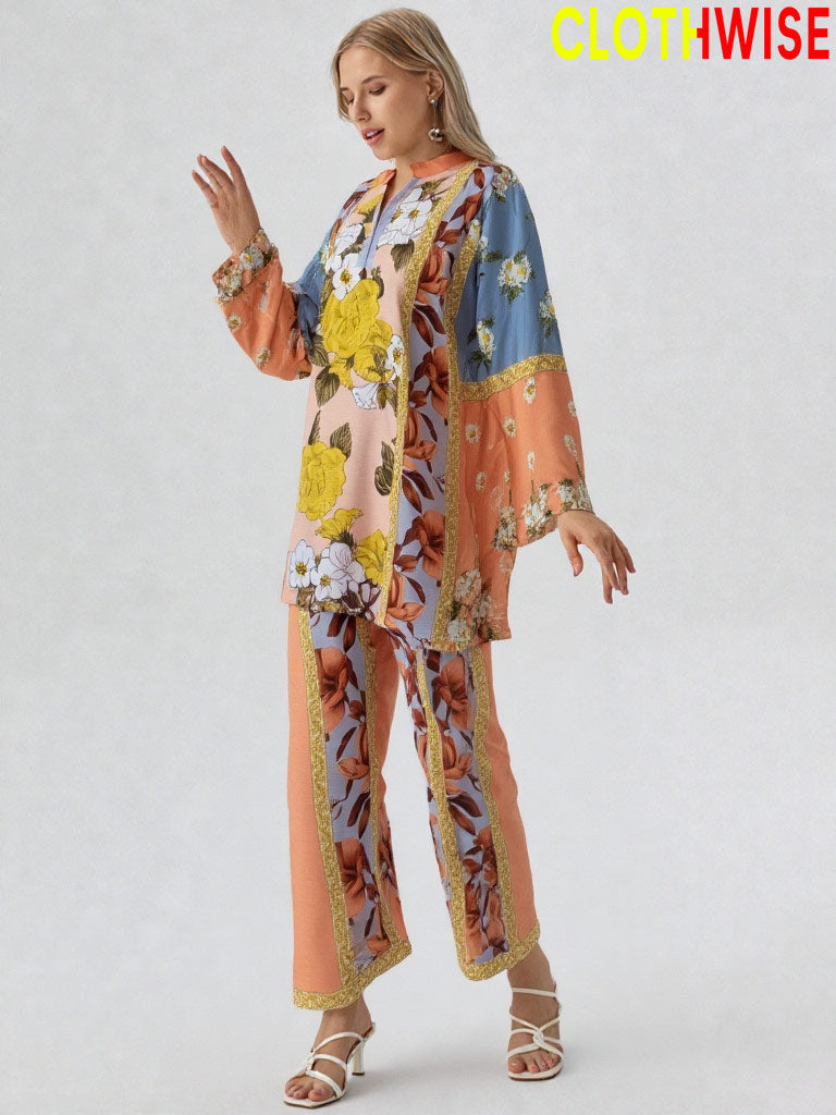 Saiyaara – Printed Slub Lawn Co-ord Set