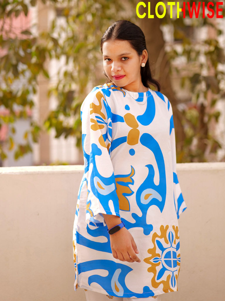 Saiyaara – Printed Slub Lawn Co-ord Set