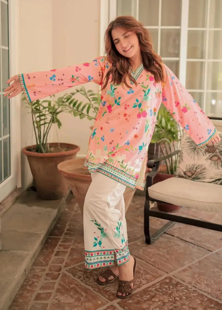 Saiyaara – Printed Crepe Silk Co-ord Set | Stylish 2-Piece Women’s Outfit