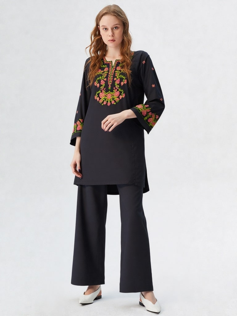 Rangzaar β 2 Piece Embroidered Cotton Co-ord Set for Girls & Women