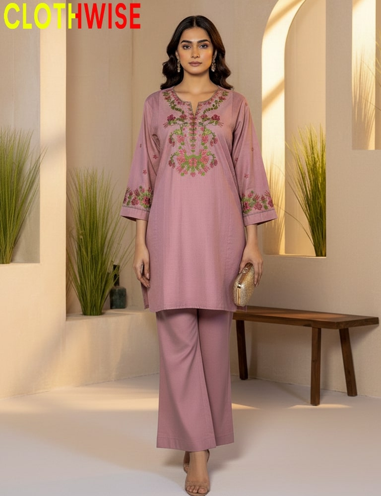 Rangzaar β 2 Piece Onion Embroidered Cotton Co-ord Set for Girls & Women