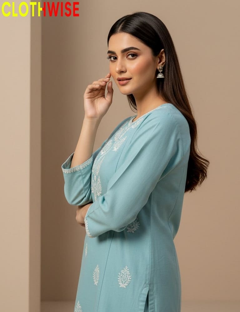 Dastaan – Lblue 2-Piece Cotton Co-Ord | where threads tell a story