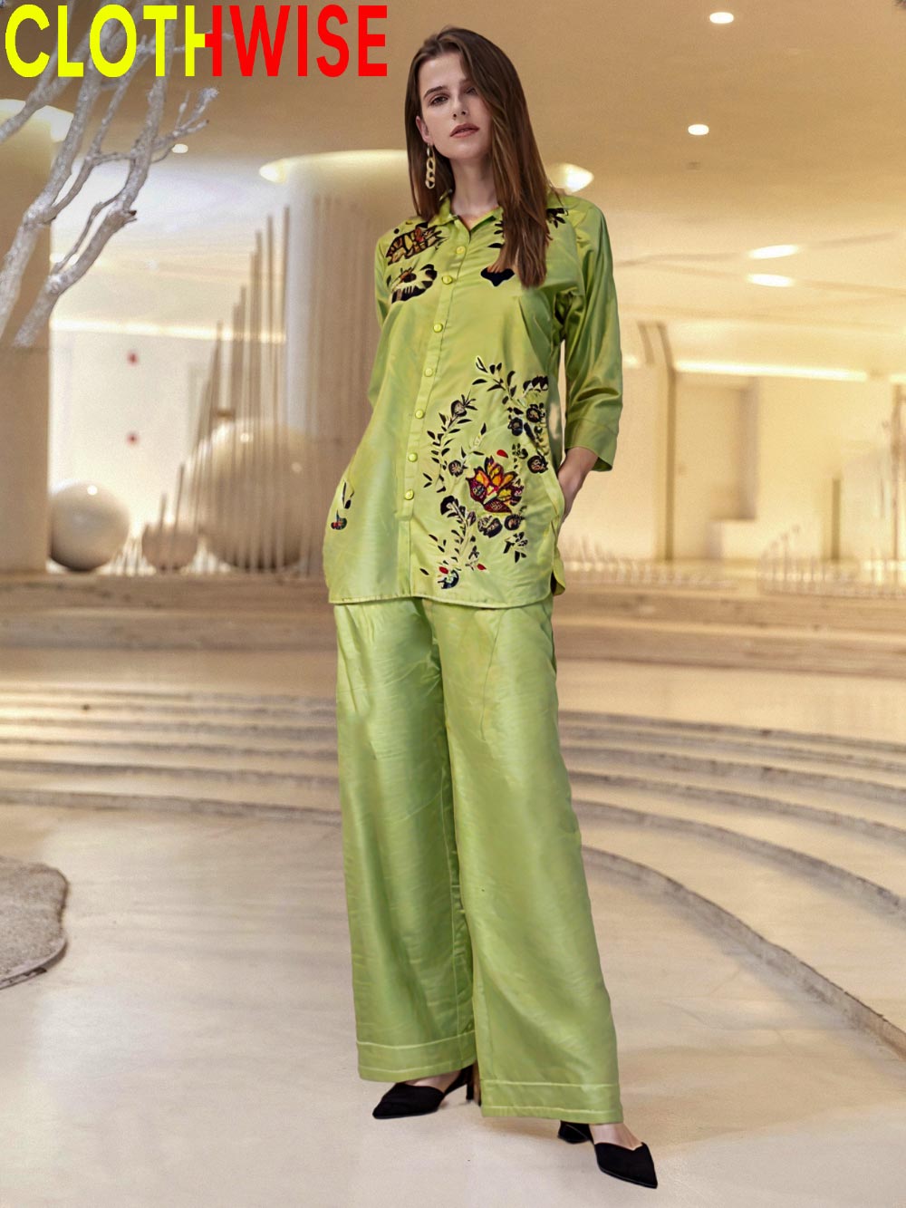 cotton embroidred co-ord sets 2-pcs