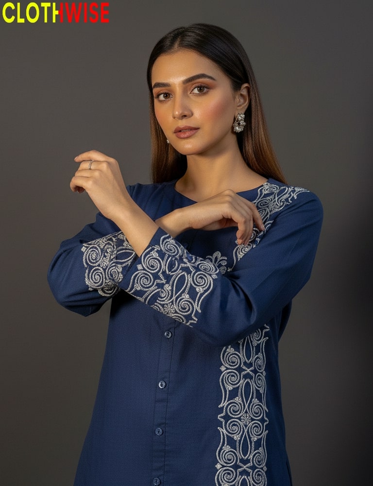 Cotton Embroidered Co-ord for Women – Elegant Design