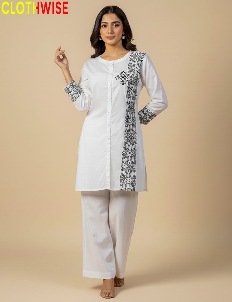 womens wearing white outfit co-ord set clothwise