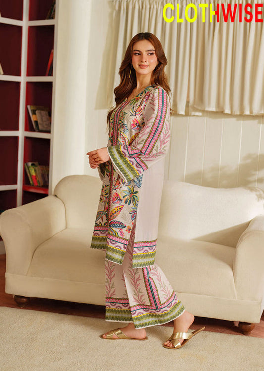 Slub Essence – 2PC Printed Slub Lawn by Clothwise
