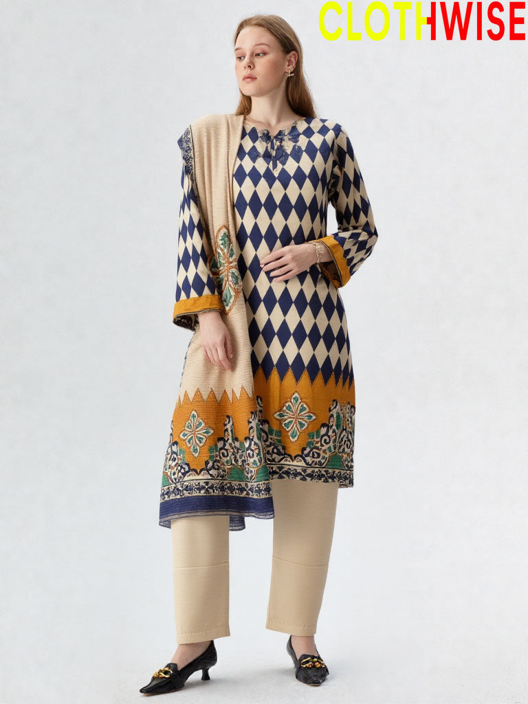 Slub Essence – 2PC/3-PCS Printed Slub Lawn by Clothwise