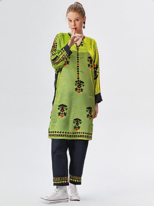 Slub Essence – 2PC Printed Slub Lawn by Clothwise