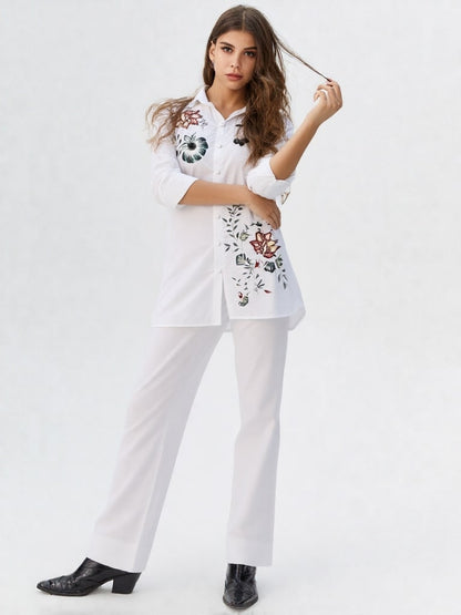 Lotus – Intricately Embroidered Co-ord Set by CLOTHWISE