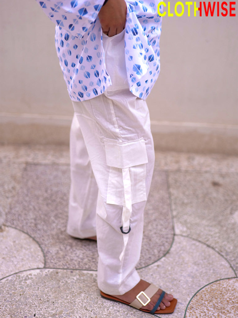 Trooper Co-ord Set | Printed Cotton Shirt & Cargo Trouser with Pockets