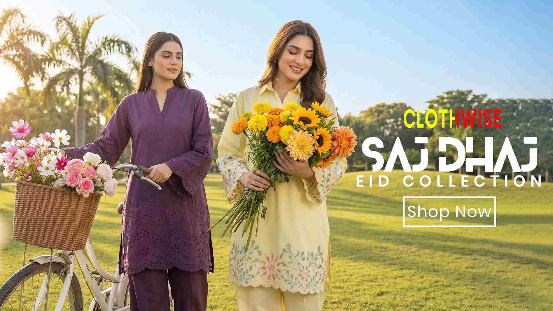 ClothWise Pakistani Premium Embroidered Suits Collection