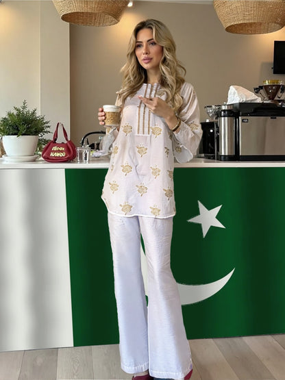 Chandni – Embroidered Co-ord Set by Clothwise