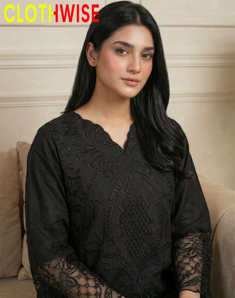 Zartaaj - Midnight Onyx Premium Embroidered 3-Piece Luxury Collection - Pakistani Women Pret | CLOTHWISE