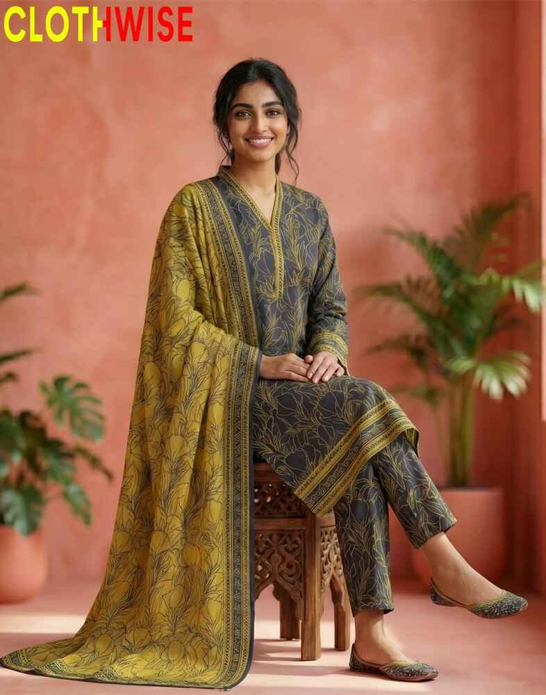Woman in traditional attire with a 'CLOTHWISE' label against a pink background