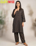 Zayra - Midnight Black Printed 2 Piece Lawn Suit - Pakistani Women Pret | CLOTHWISE