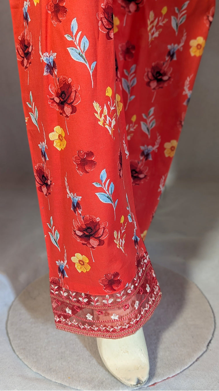 Noor-e-Nawazish – 3 Piece Embroidered Lawn Suit with Embroidered Shirt & Trouser