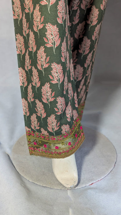 Noor-e-Nawazish – 3 Piece Embroidered Lawn Suit with Embroidered Shirt & Trouser