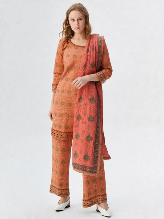Noor-e-Nawazish – 3 Piece Embroidered Lawn Suit with Embroidered Shirt & Trouser