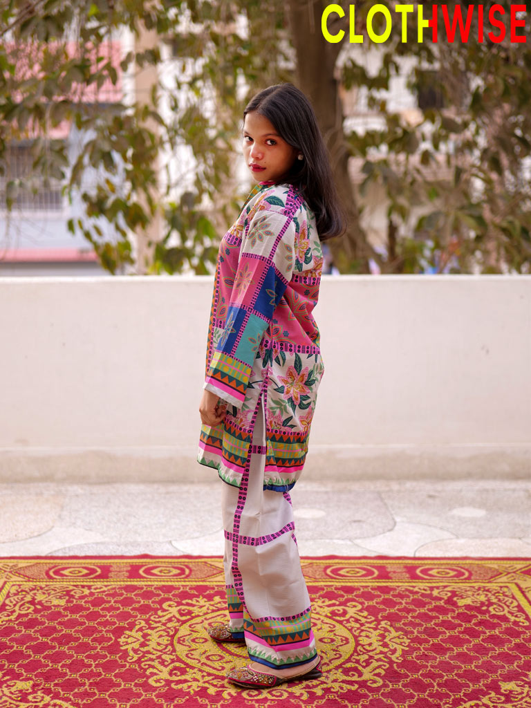 Saiyaara – Printed Slub Lawn Co-ord Set