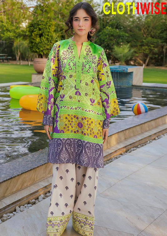 Saiyaara – Printed Slub Lawn Co-ord Set