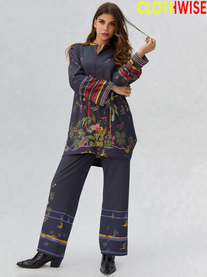 Saiyaara – Printed Slub Lawn Co-ord Set