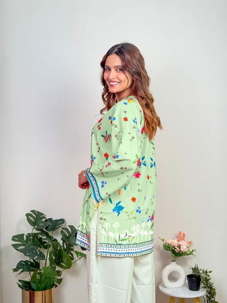 Saiyaara – Lgreen Printed Slub Lawn Co-ord Set