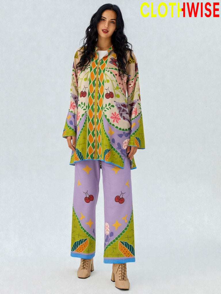 Saiyaara – Printed Slub Lawn Co-ord Set