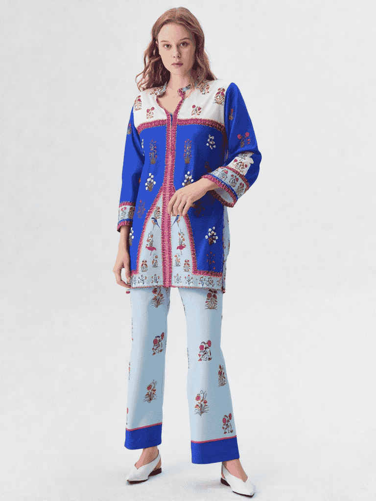 Saiyaara – Printed Slub Lawn Co-ord Set