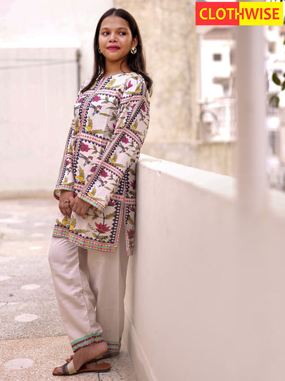 Saiyaara – Printed Slub Lawn Co-ord Set