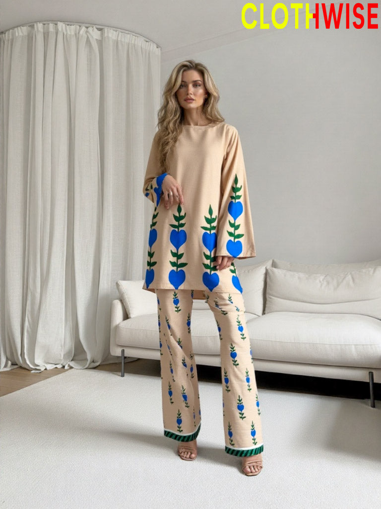 Saiyaara – Printed Slub Lawn Co-ord Set