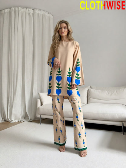 Saiyaara – Printed Slub Lawn Co-ord Set