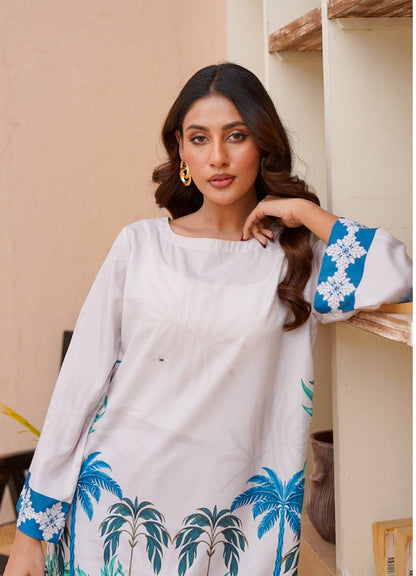 Saiyaara – Printed Slub Lawn Co-ord Set