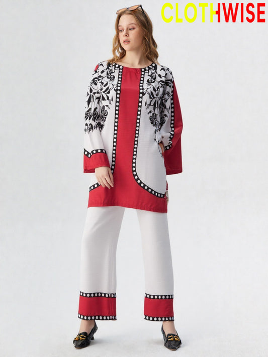 Saiyaara – Printed Slub Lawn Co-ord Set