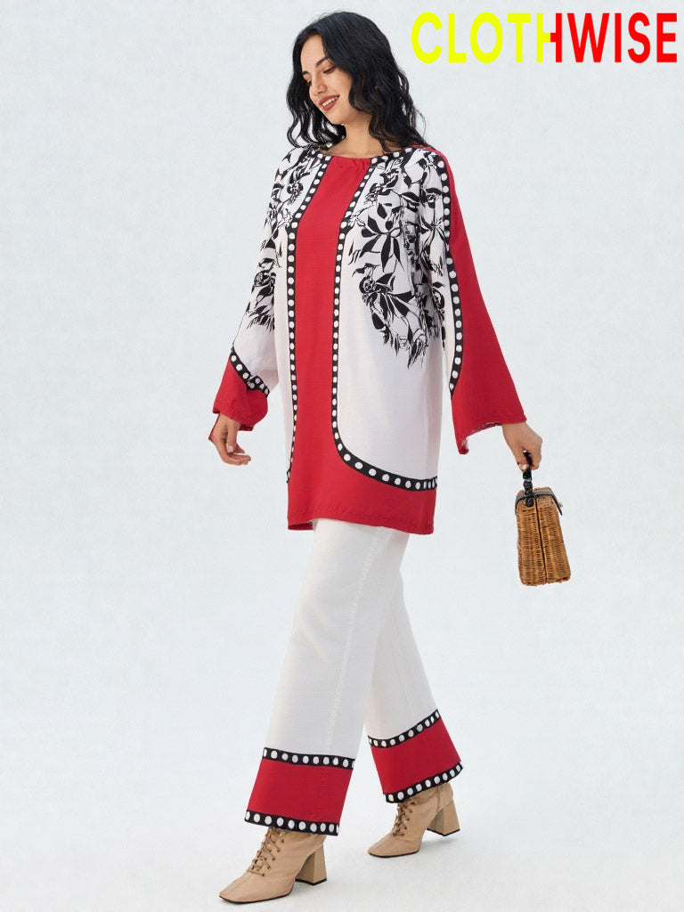 Saiyaara – Printed Slub Lawn Co-ord Set