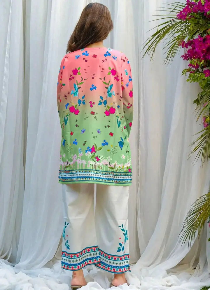 Saiyaara – Printed Crepe Silk Co-ord Set | Stylish 2-Piece Women’s Outfit