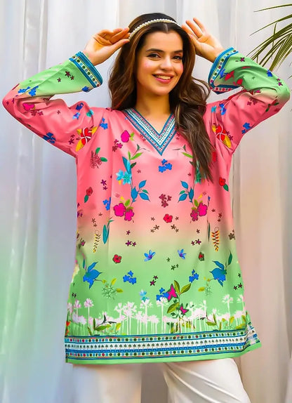 Saiyaara – Printed Crepe Silk Co-ord Set | Stylish 2-Piece Women’s Outfit