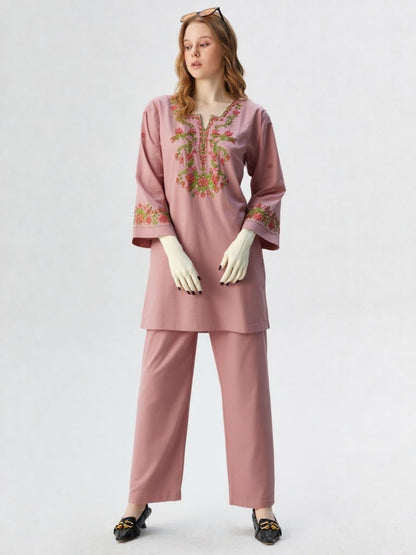 Rangzaar – 2 Piece Embroidered Cotton Co-ord Set for Girls & Women