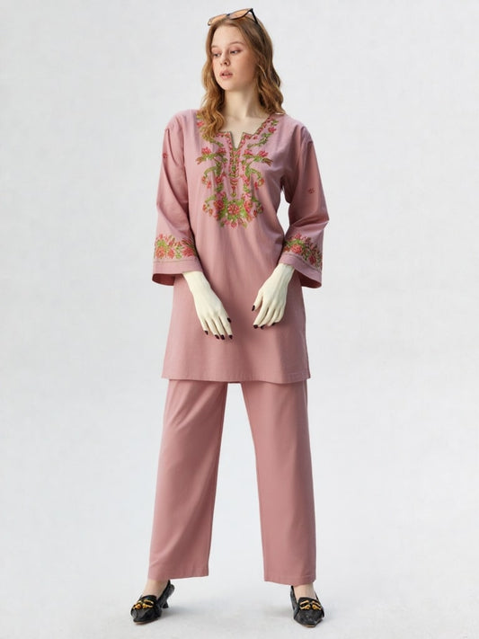 Rangzaar – 2 Piece Embroidered Cotton Co-ord Set for Girls & Women