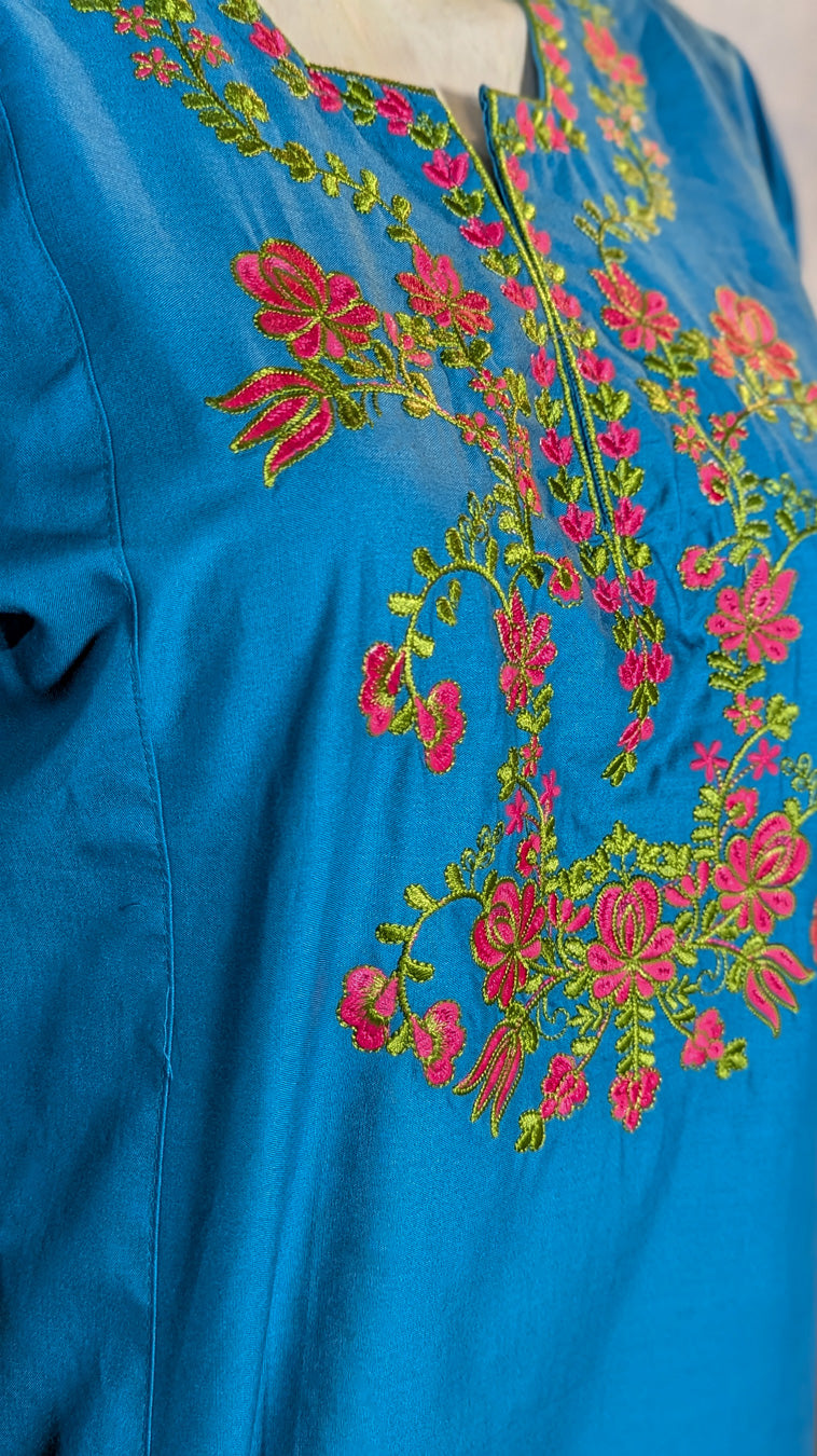 Rangzaar – 2 Piece Embroidered Cotton Co-ord Set for Girls & Women