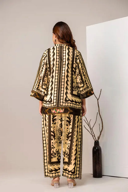 Saiyaara – Printed Slub Lawn Co-ord Set