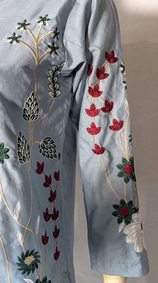 ESMIRA – Heavy Embroidered Cotton Co-Ord Set (2-Piece)
